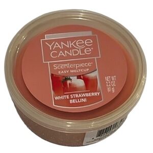 🆕 Yankee Candle Scenterpiece Easy Meltcup White Strawberry Bellini